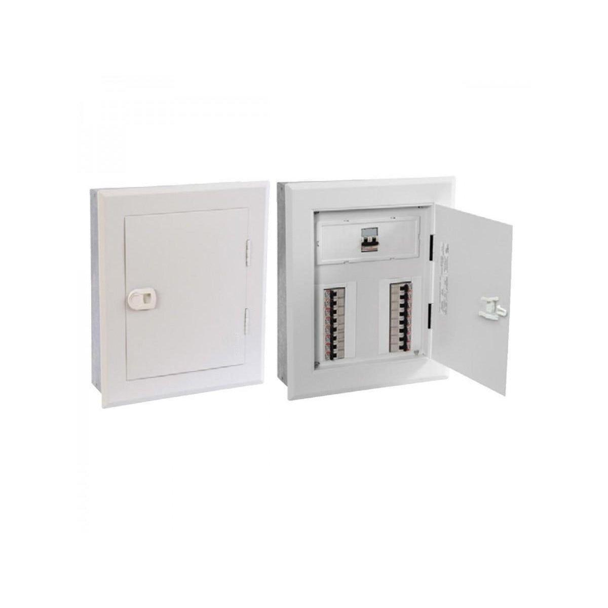 quadro distribuicao sobrepor branco c/barramento 3# 100A 34DIN RAL9003 OPCAO QDST BR34DIN100A