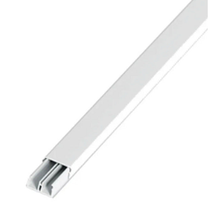 PVC BRANCA 20x10mm canaleta c/div br2m minicanal c/fita dupla face HELLERMANN TYTON HTDA2010