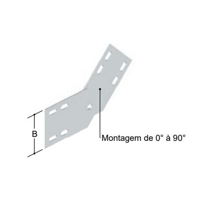 emenda articulada (leito) 100mm galv fogo IN-3045 50709