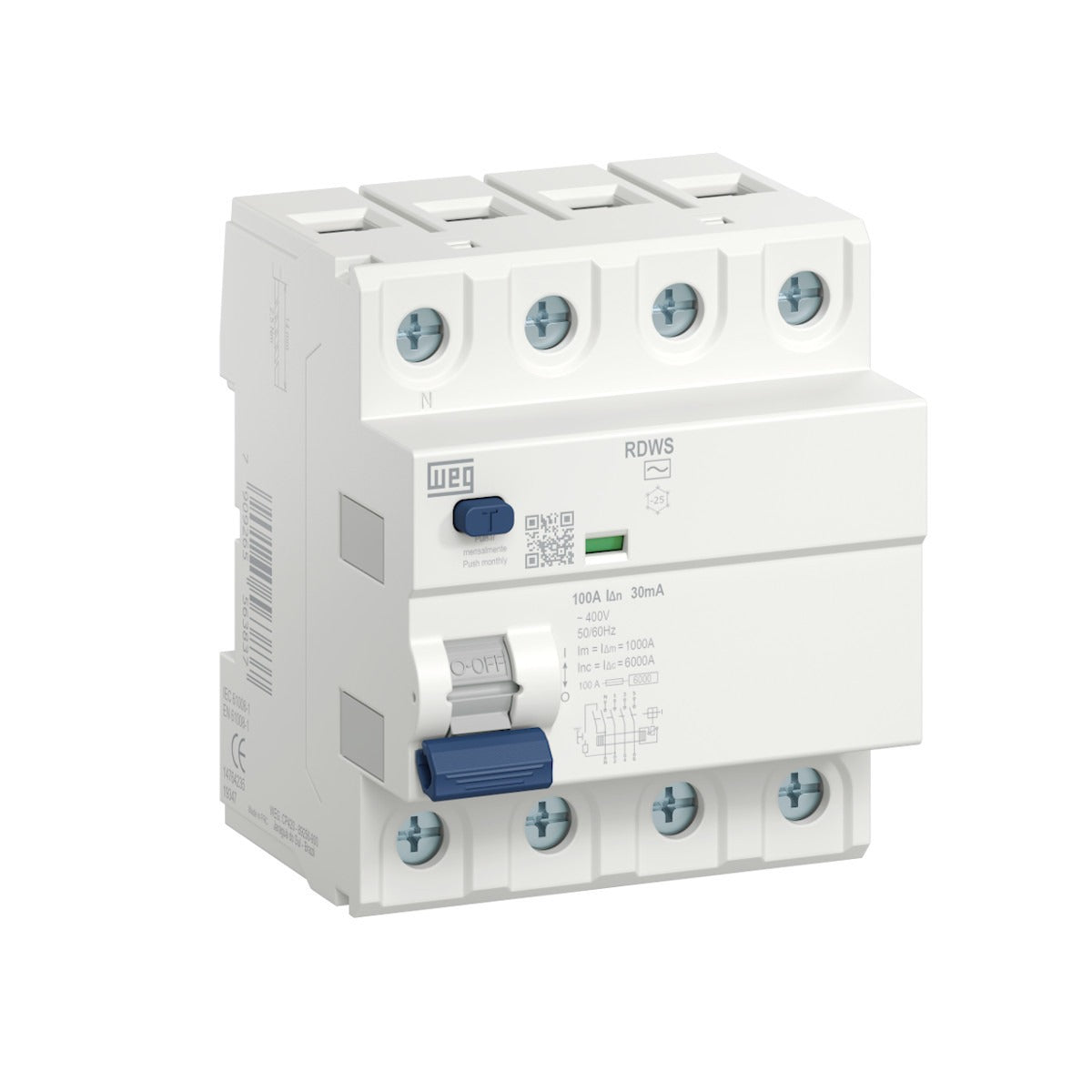 DR tetrapolar  40A 30mA RDWS-AC-30-40-4-D99 WEG 14764224 [12.08.01.013]