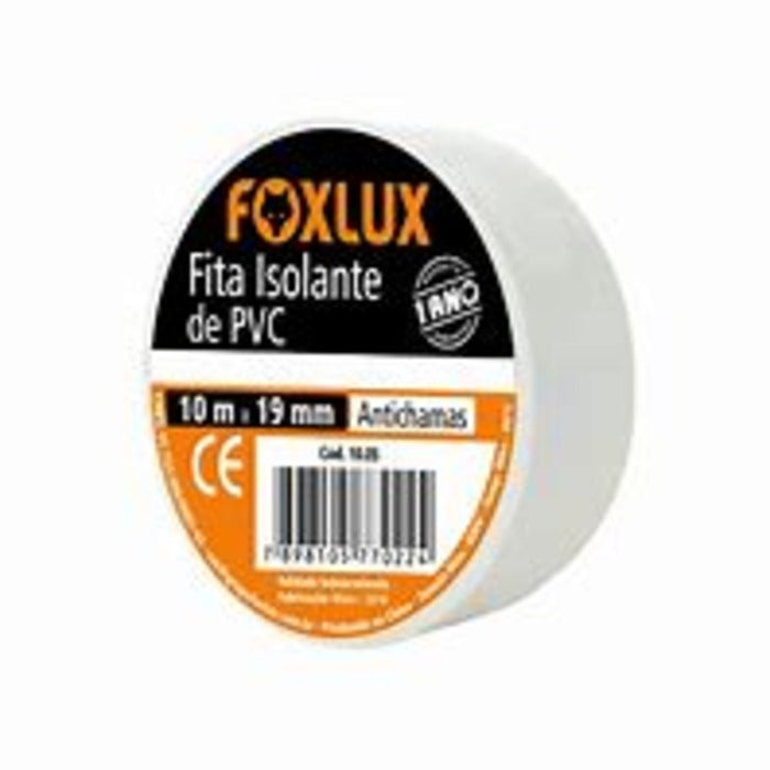 fita isolante BRANCA rolo 10m c/1 und FOXLUX 10.05 [11.01.03.010]