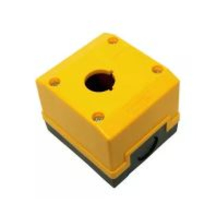 caixa PVC 22mm 01 furos AMARELA METALTEX TN2-B1E [11.06.01.001]