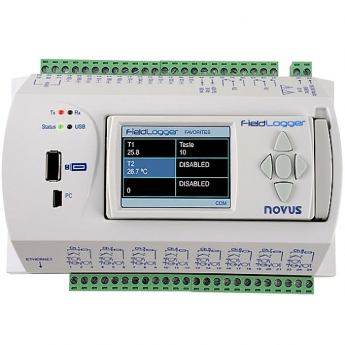 FIELDLOGGER s/IHM ETH USB 512K LOGS 2xRS485 24Vcc NOVUS 8812120004 [11.03.01.017]