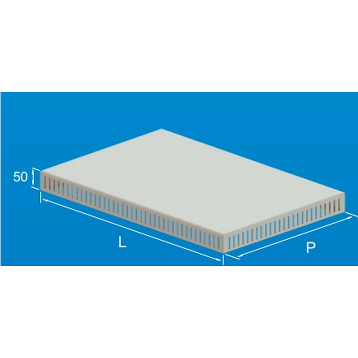 teto ventilado p/armario [400x400mm] RAL7035 OPCAO TVP20-6060R7035