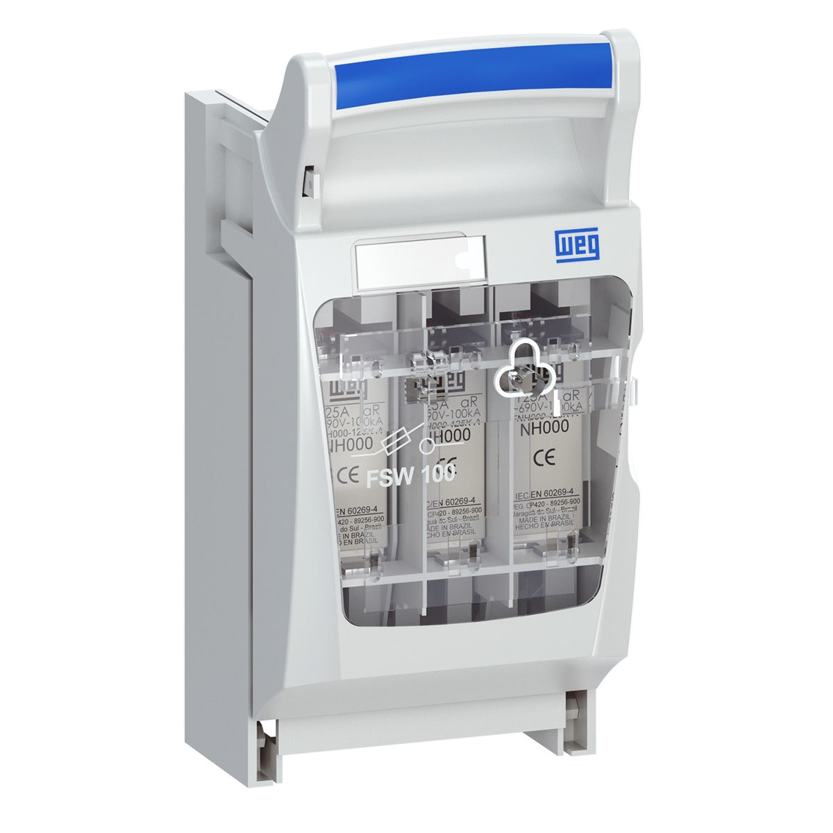 chave seccionadora fusivel 100A NH000 FSW100-3 WEG 11884107 [12.11.01.024]