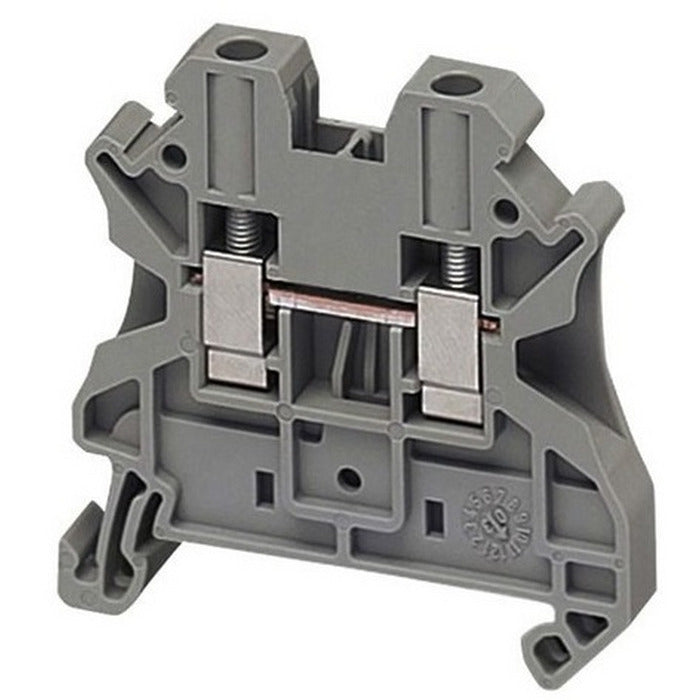 borne SAK 4mm² 1000V 32A conexao tipo parafuso cinza CONNECTWELL CH4VU [12.01.01.010]