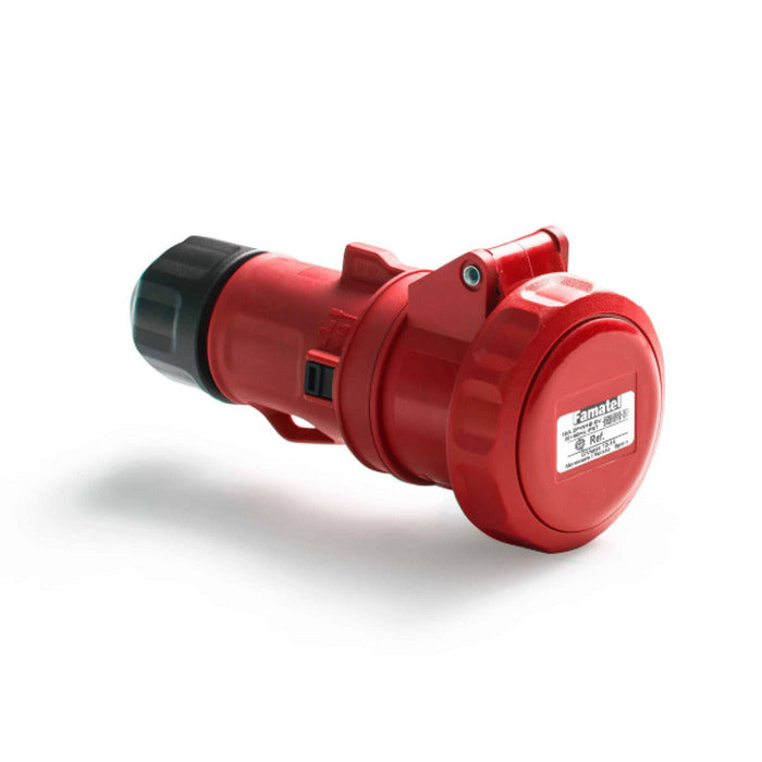 acoplamento femea 3P+T 32A 3H vermelho 380~440Vca IP67 FAMATEL 24308 [13.02.01.025]
