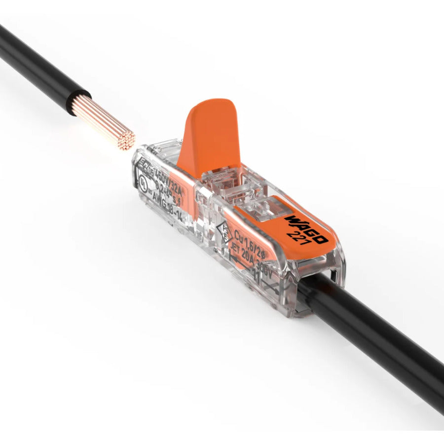 conector emenda c/alavanca inline 0,2~4mm² WAGO 221-2411 [11.02.01.050]