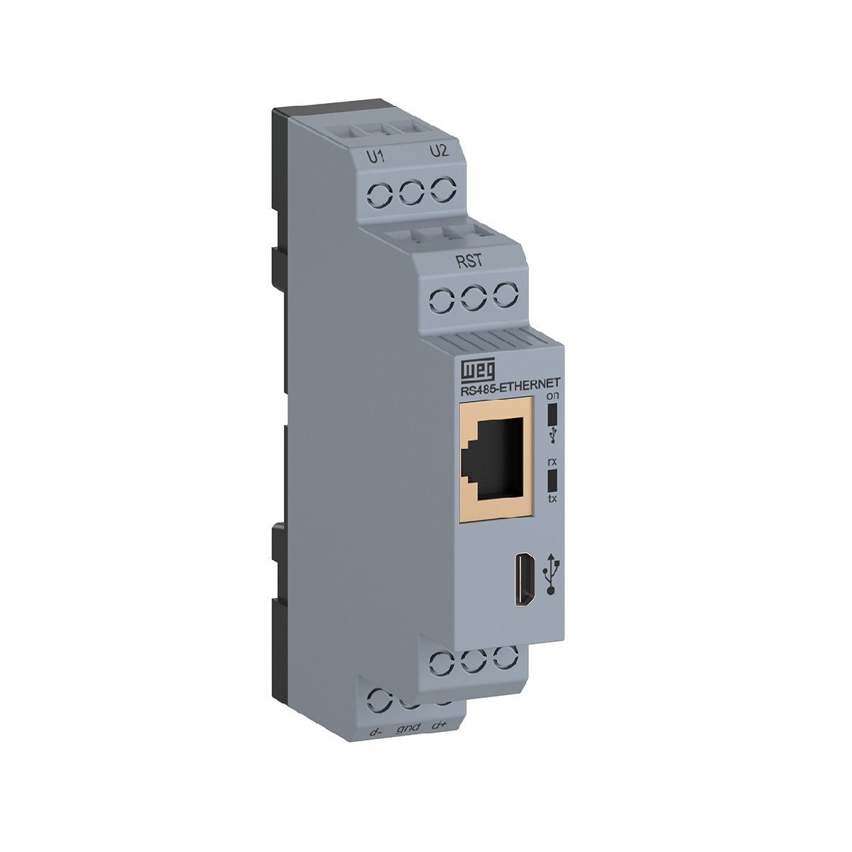 conversor interface RS485 MODBUS RTU x ETHERNET WEG 14389293 [12.09.01.018]