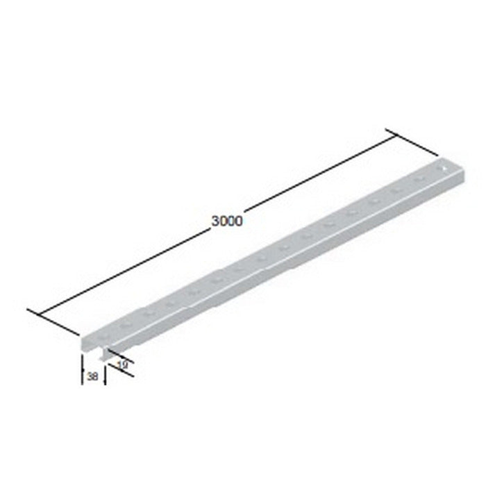 perfilado perfurado 38x38x3000mm INOX INECEL IN-2200
