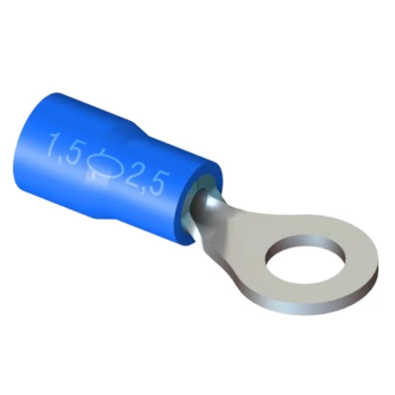 terminal pre isolado olhal 1,5~2,5mm² (furo 6mm) pact.100pc INTELLI TP-2,5-6 AXT A-1006-6 [11.02.01.009]