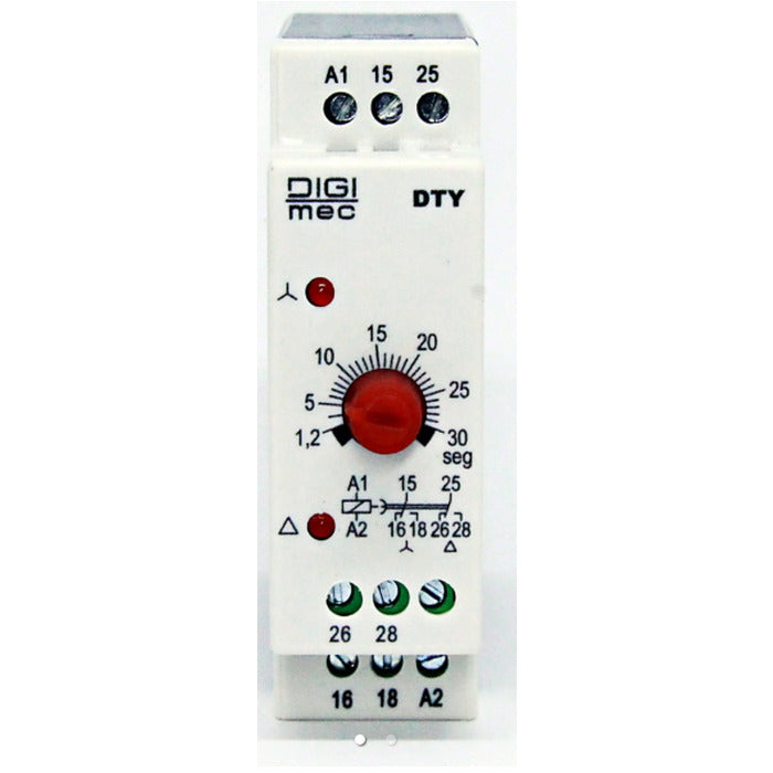 rele estrela-triangulo 0,1seg ~ 10min 2NAF 220Vca/cc METALTEX DTY-A220N [11.08.01.028]