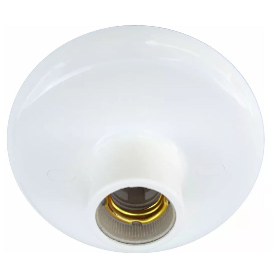plafon plastico c/bocal porcelana E27 FOXLUX 40.14 [13.14.01.005]
