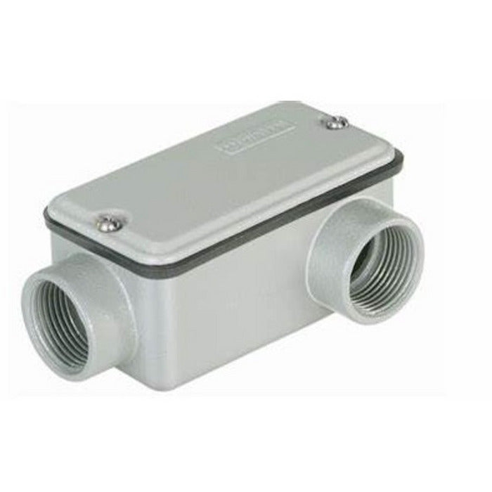 condulete c/rosca BSP c/tampa 1 1/4" tipo LR CONDULETZEL aluminio N6,5 WETZEL E002060050 [14.07.03.001]