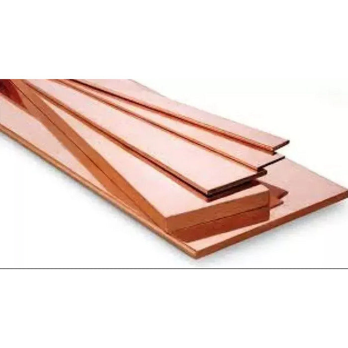 barramento cobre 1/4" X 1" 359A 1,44kg/m NELMETAIS [metro]  [13.01.01.001~002]