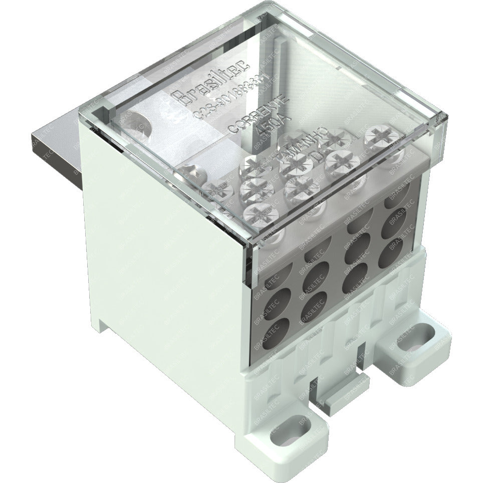 bloco distribuicao tam.D 400A 12 furos p/disj.caixa moldada C2S-901883601  [11.08.01.009]