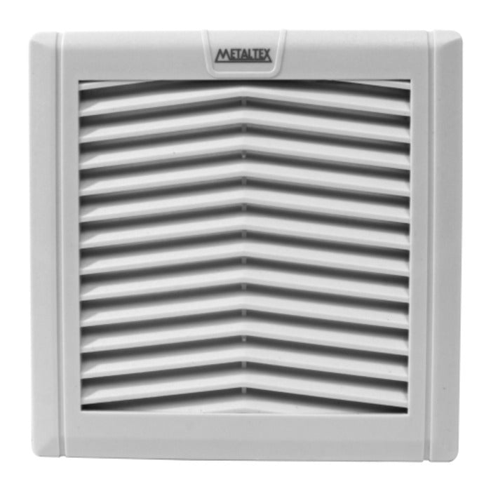 veneziana c/filtro 120x120mm cinza claro METALTEX FV-120