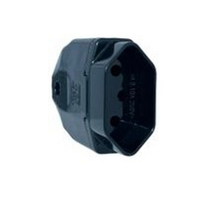 plug femea residencial 2P+T 20A 250V 180º PRETO WEG 13303226 [12.04.02.015]