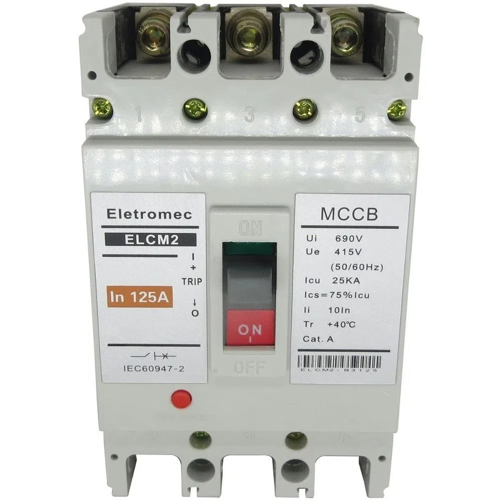 disjuntor caixa moldada  3x100A 25kA EATON ELETROMEC ELCM2-B3100 [11.07.02.001]