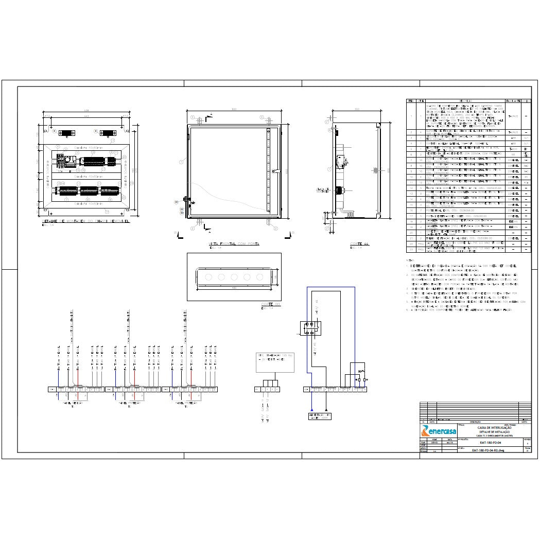 [kit.CCR] quadro ENERGISA padrão EMT-180-PD-04-R0 (TC-3X)-642785 WEG