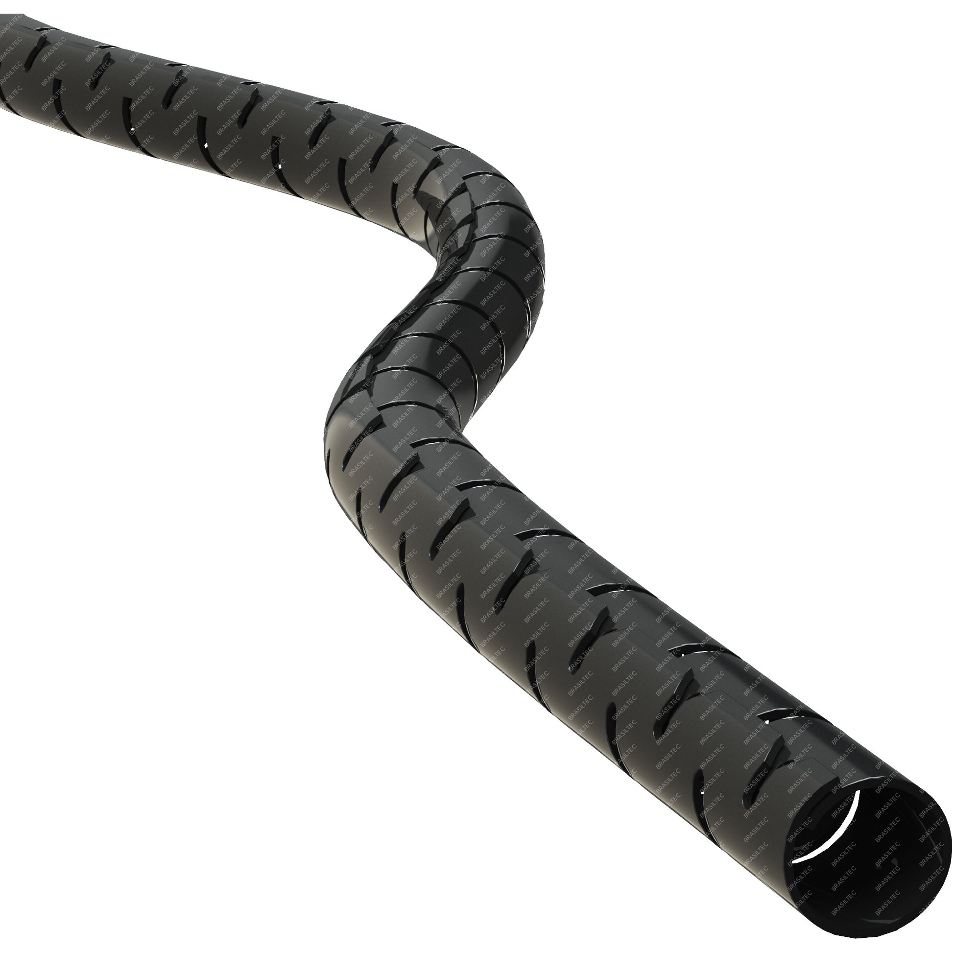 organizador cabos preto 22mm [metro] BRASILTEC   1914501   [11.08.01.049]