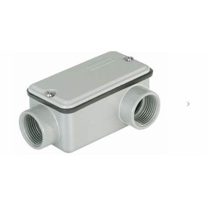 condulete c/rosca BSP c/tampa 1" tipo LR CONDULETZEL aluminio N6,5 WETZEL E002060040  [14.09.03.001]