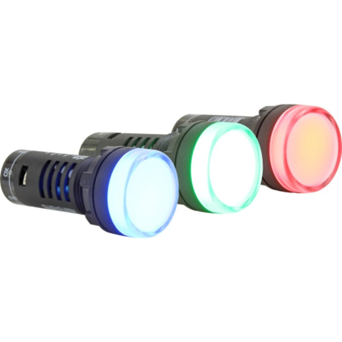 LED bicolor 22mm 24Vcc/ca vermelho/verde METALTEX L20-AB7-RG [11.06.01.029]