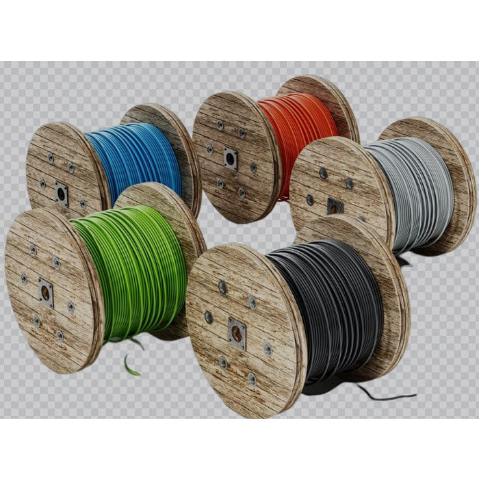 [CARRETEL 1100m] cabo cobre flex PVC 70 750V 2,5mm² 20A PRETO [15.01.03.001~002]