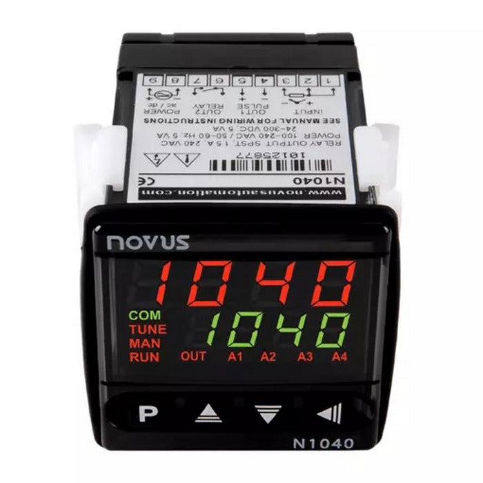 controlador temperatura N1040-PR 24V USB Pt100/J/K/T 1 rele SPST + pulso NOVUS 8104210014 [11.01.01.010]
