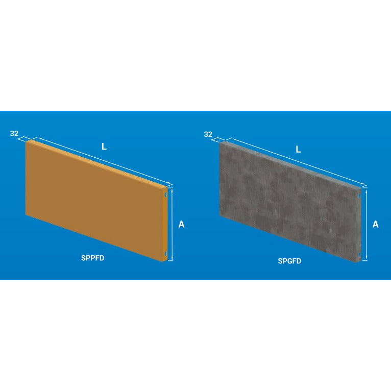 seccao placa p/armario 800x500 GALV OPCAO SPGFD16-800.500