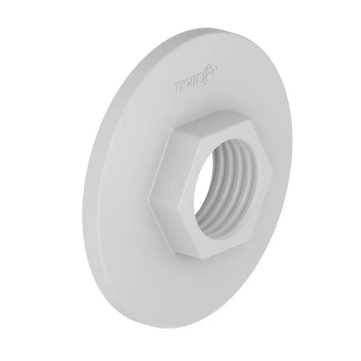 flange sextavado roscavel PVC branco 3/4" TIGRE 20081880 [16.01.06.002]