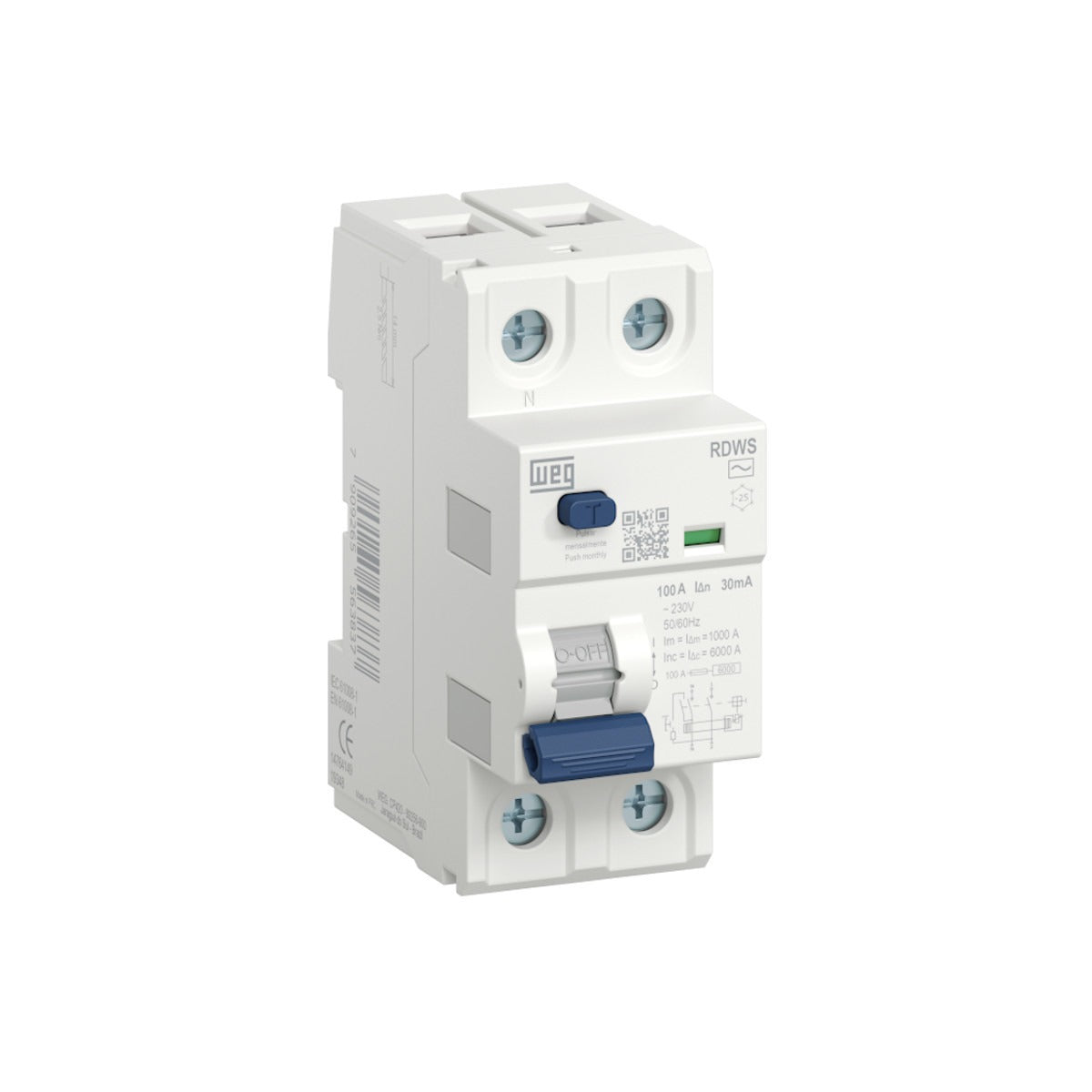 DR bipolar  80A 30mA RDWS-AC-30-80-2-D62 WEG 14764128 [12.08.01.015]
