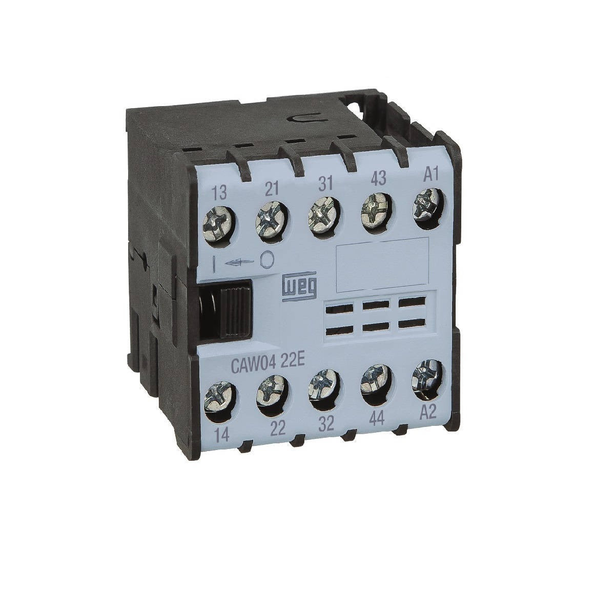 contator auxiliar 3NA+1NF 6A 220Vca CAW04-31-00D23 WEG 12896425 [12.10.01.022]
