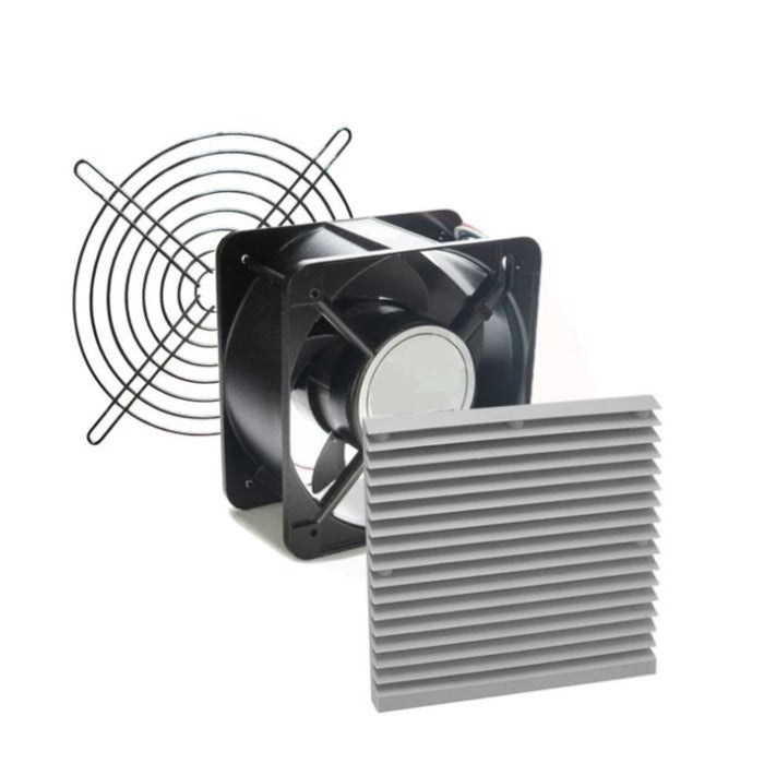 [kit.CCR] ventilacao/exaustao interna p/armario (veneziana+ventilador 180x180mm) METALTEX
