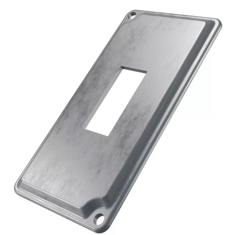 tampa p/um interruptor vertical 1/2" e 3/4" POLIWETZEL aluminio TPSA-01 ALUM S/ PINT WETZEL E011020122 [13.10.01.011]