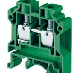 borne SAK 4mm² conexao tipo parafuso verde CONNECTWELL CTS4UNGN  [12.01.01.017]