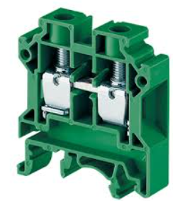 borne SAK 4mm² conexao tipo parafuso verde CONNECTWELL CTS4UNGN  [12.01.01.017]