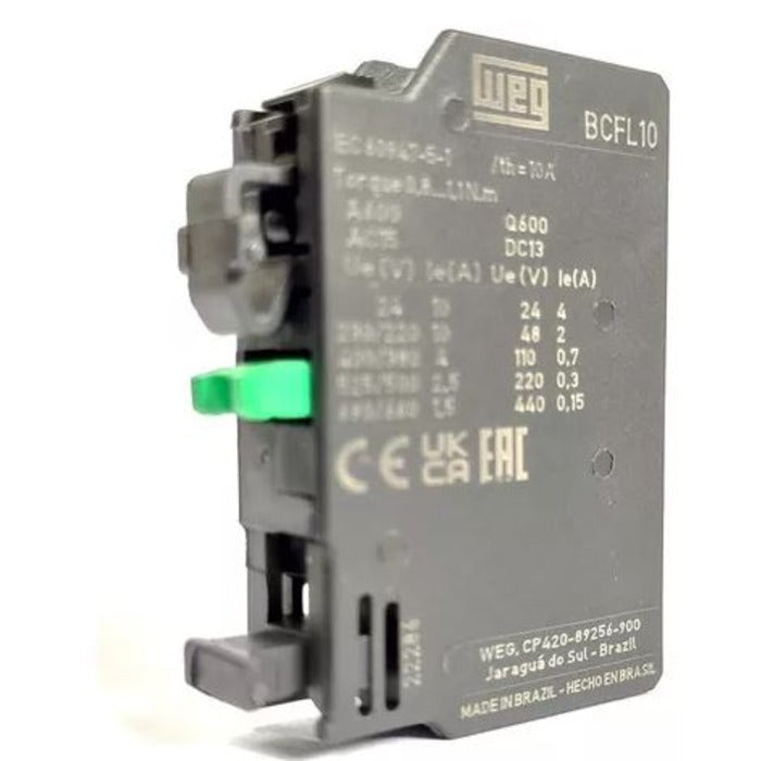 bloco contato BCFL10 WEG 14246177  [12.08.01.021]