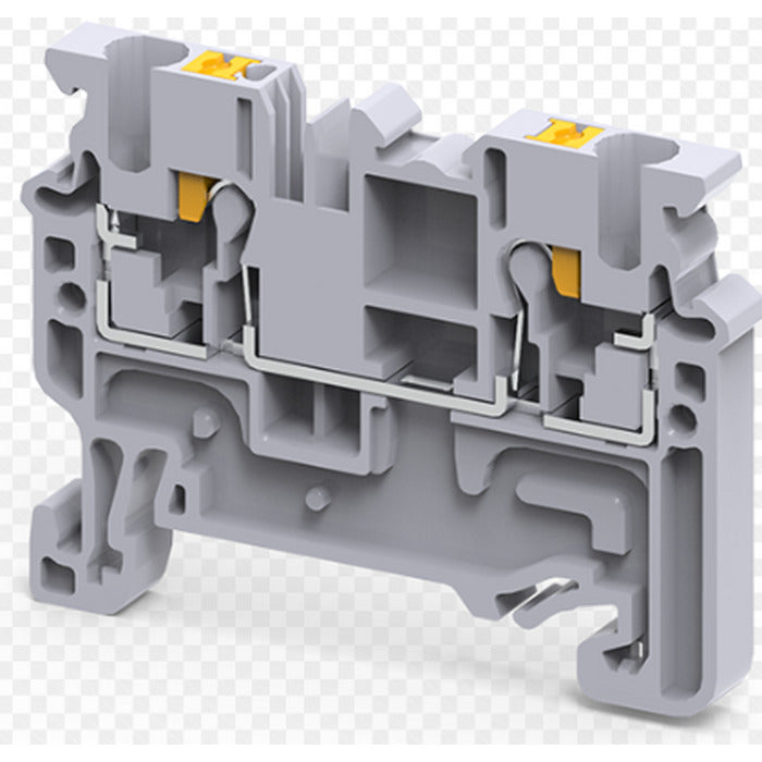 borne SAK 2,5mm² conexao tipo mola cinza CONNECTWELL CP2.5 [12.01.01.001]
