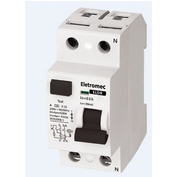 DR bipolar 63A 30mA EATON ELETROMEC ELDR-263-30 [11.07.03.001 a 002]