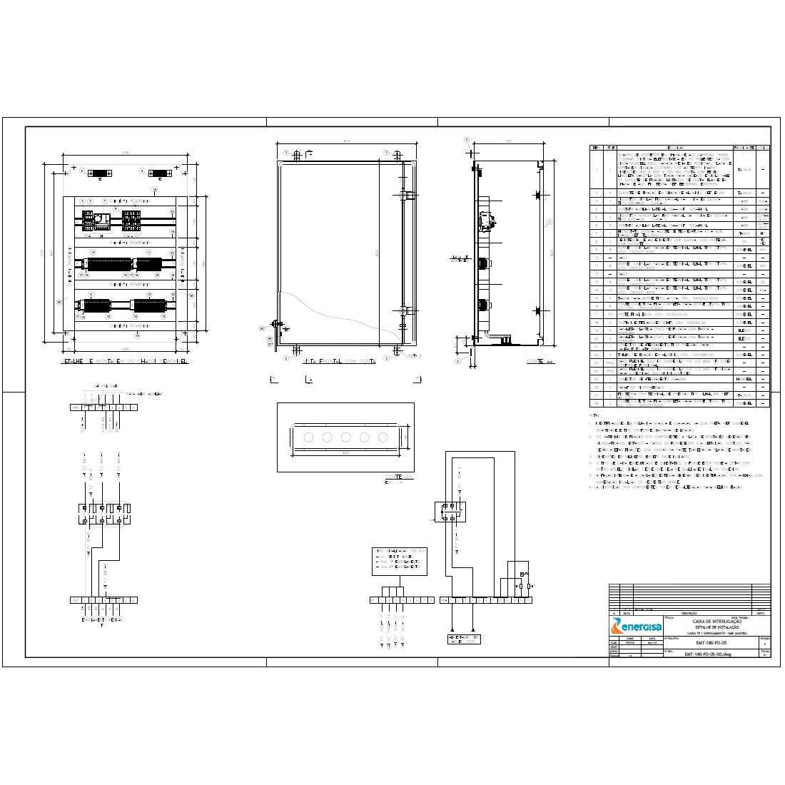 [kit.CCR] quadro ENERGISA padrão EMT-180-PD-05-R0 (TP-1X-SMF)-A1 WEG