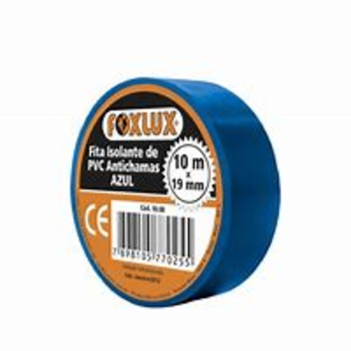 fita isolante AZUL rolo 10m c/1 und FOXLUX 10.08 [11.01.03.013]
