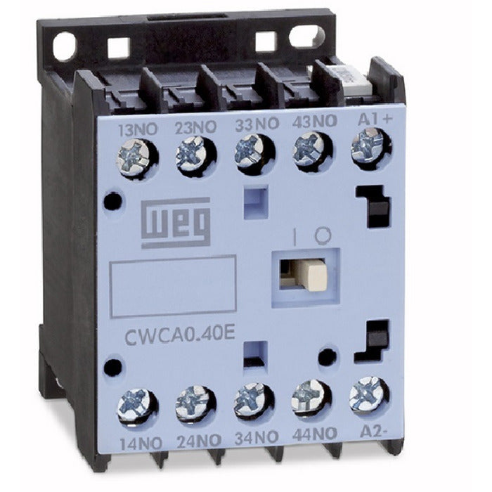 contator auxiliar 4NA 6A 220Vca CAW04-40-00D23 WEG 12896464 [12.10.01.013]