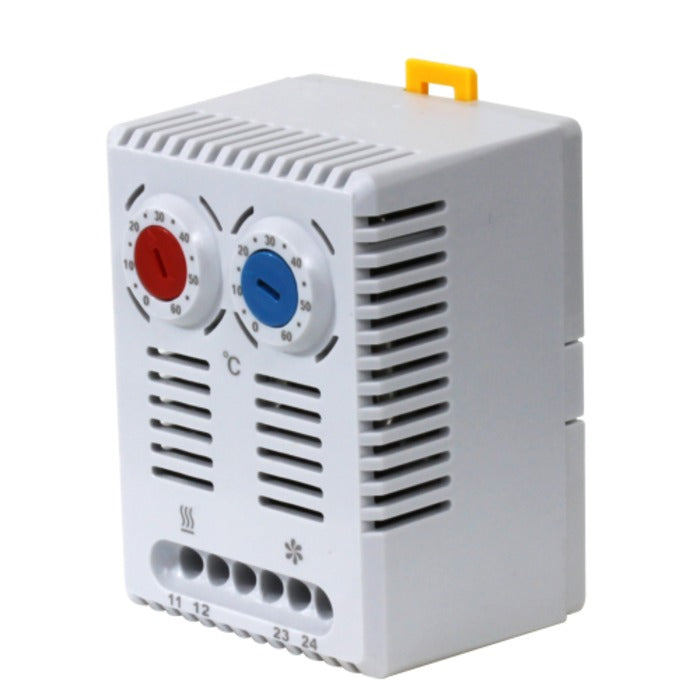 termostato bimetalico DUPLO "aquecimento/resfriamento" painel 0~60ºC 1NA+1NF METALTEX TRS1-AR [13.07.02.005]