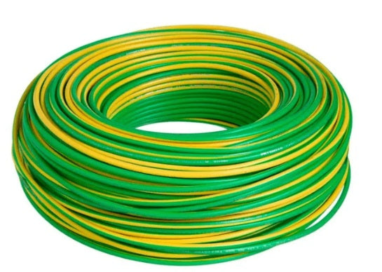 cabo cobre flex PVC 70 750V 1,5mm² 15A VERDE/AMARELO [metro] [15.01.04.001~002]