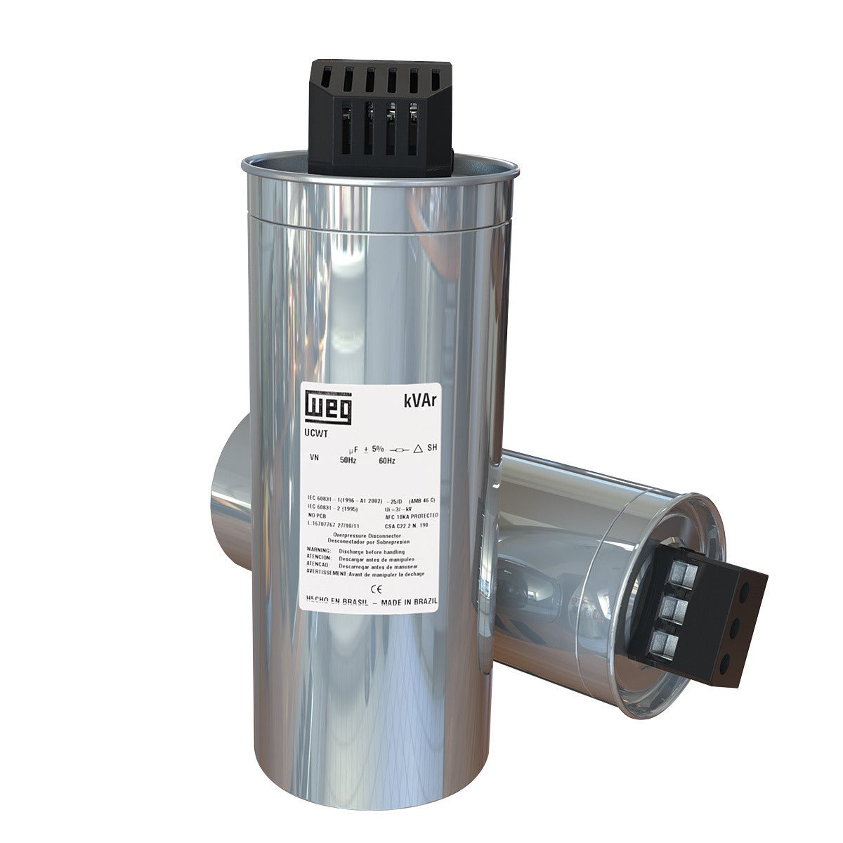 capacitor trifasico 480Vca 50kVAr UCWT50V53 U28 HD WEG 13365677 [12.03.02.001]