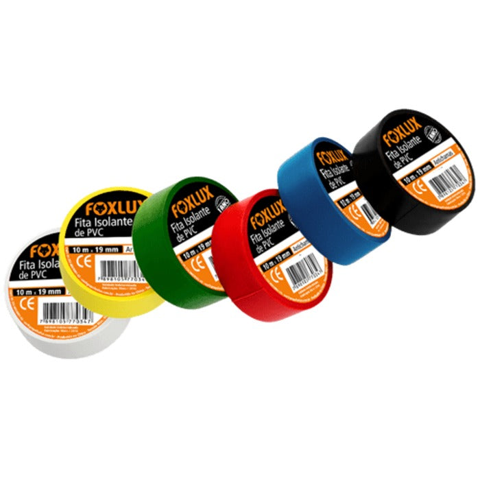 fita isolante (kit 6 cores) FOXLUX [11.03.03.003]