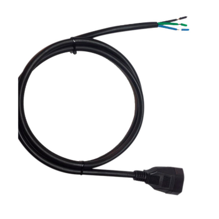 rabicho 0,5m 3x1mm² plug FEMEA 2P+T 10A SILTRONICS [12.10.02.010]