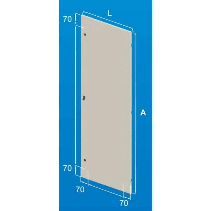 porta interna p/armario 1900x800mm RAL7035 OPCAO SPP20-1980 R75