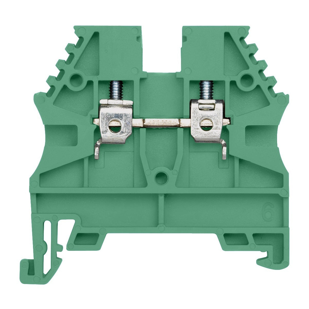 borne SAK 2,5mm² conexao tipo parafuso verde BTWP 2,5-VD WEG 10289145 [12.01.01.028]